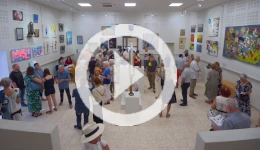 Clip vidéo de l'inauguration de l'exposition l'Art s'affiche à Dourgne édition 2024